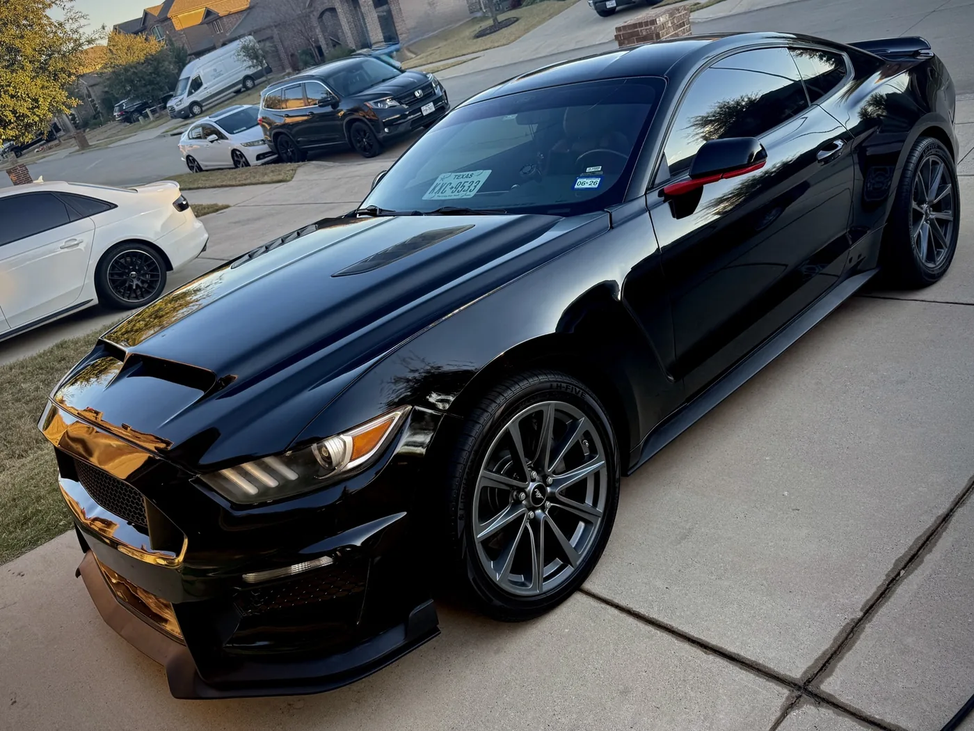Derrick Cleveland's black Mustang GT